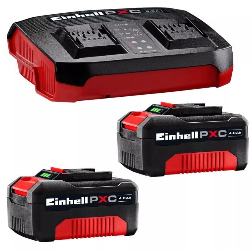 Einhell 2x4,0Ah & Twincharger Kit Akü & Şarj Cihazı