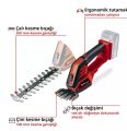 Einhell GE-CG 18/100 Li - Solo, Akülü Çit Budama (Akü ve şarj cihazı dahil değildir)