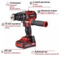 Einhell TP-CD 18/70 Li-i BL+70 (3 Ah) Akülü Darbeli Vidalama