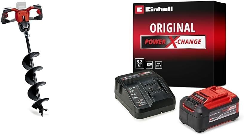Einhell GP-EA 18/150 Li BL Akülü Toprak Burgu Makinesi Tek Akü 5,2 Ah